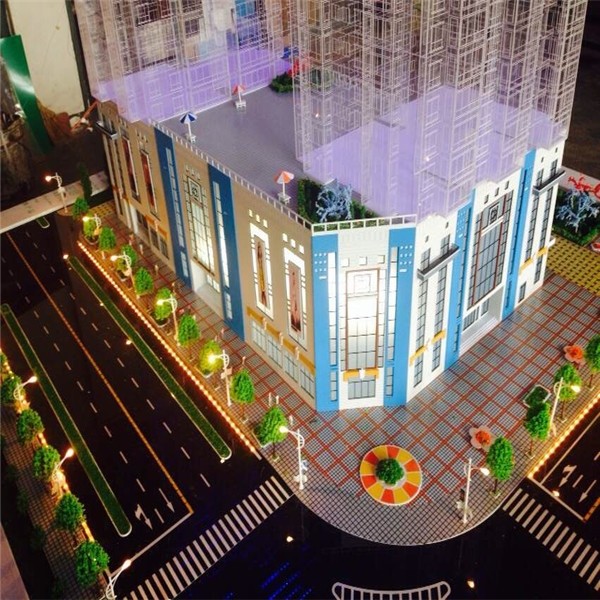 透明舟曲楼盘模型